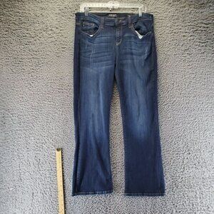 Judy Blue Jeans Womens 15/32 Dark Blue Bootcut Stretch Mid Rise Denim